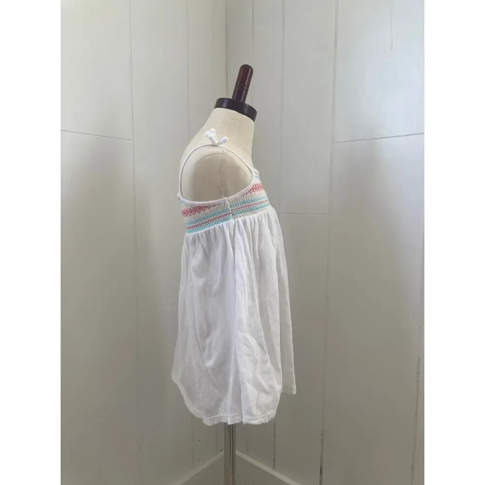 Old Navy Smocked White Sun Dress, Size 3T